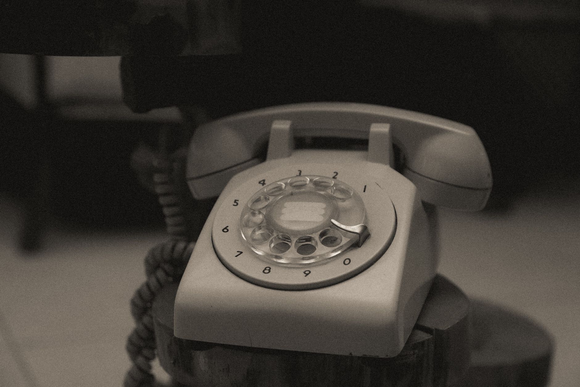 a vintage telephone